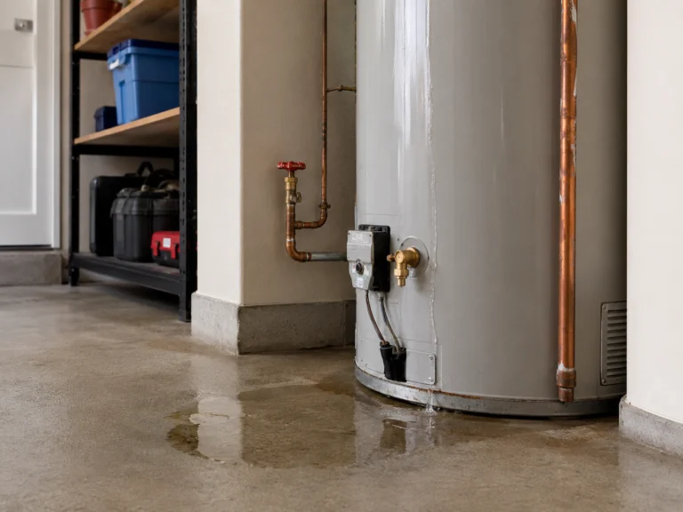 Water heater leak detection and repair at the tank and connections